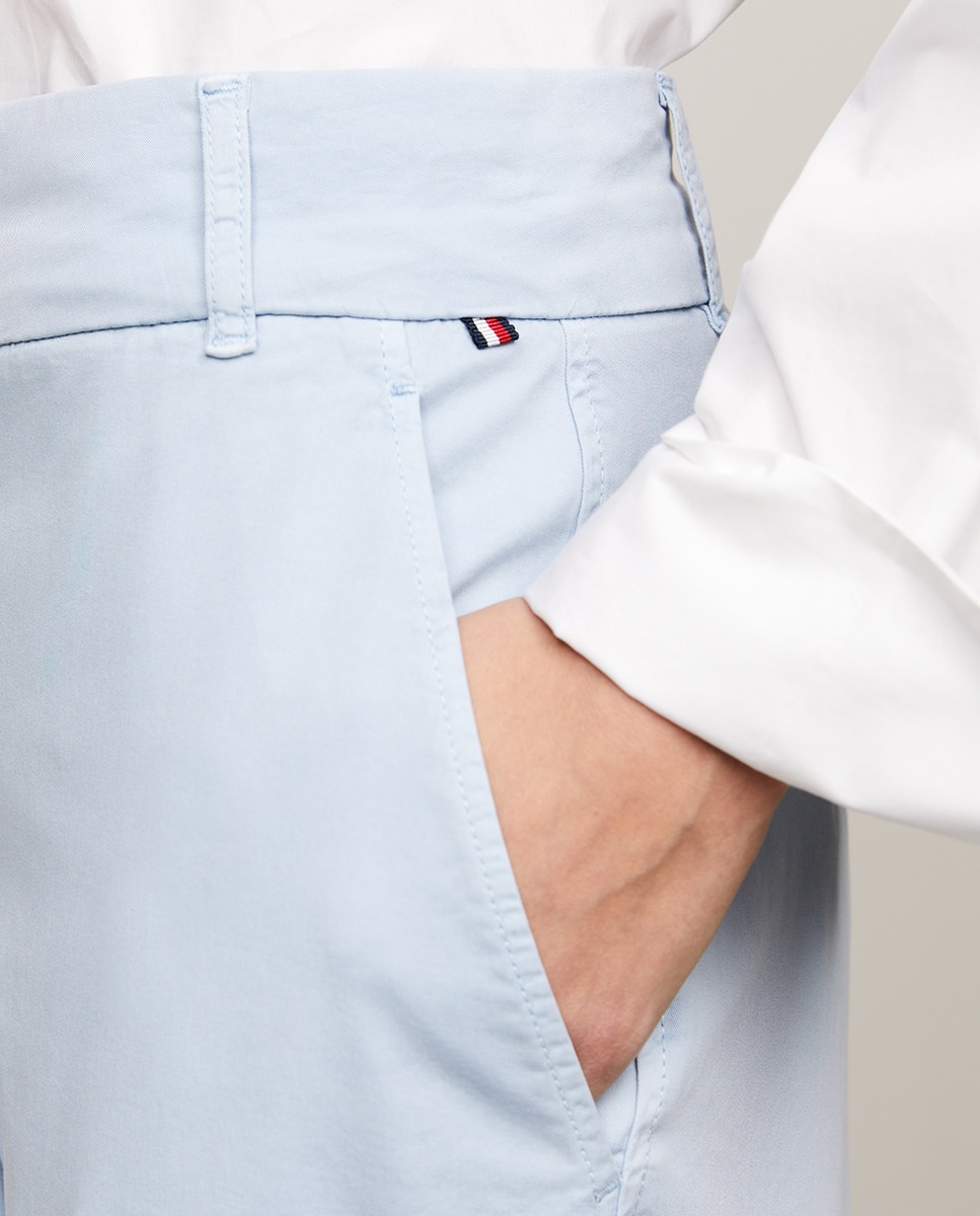 Calças Chino Slim Straight Azul-claro-3