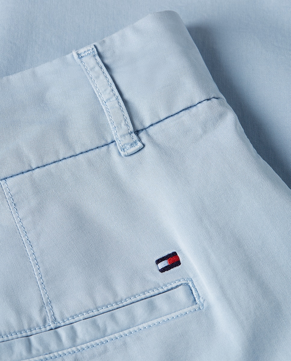 Calças Chino Slim Straight Azul-claro-5