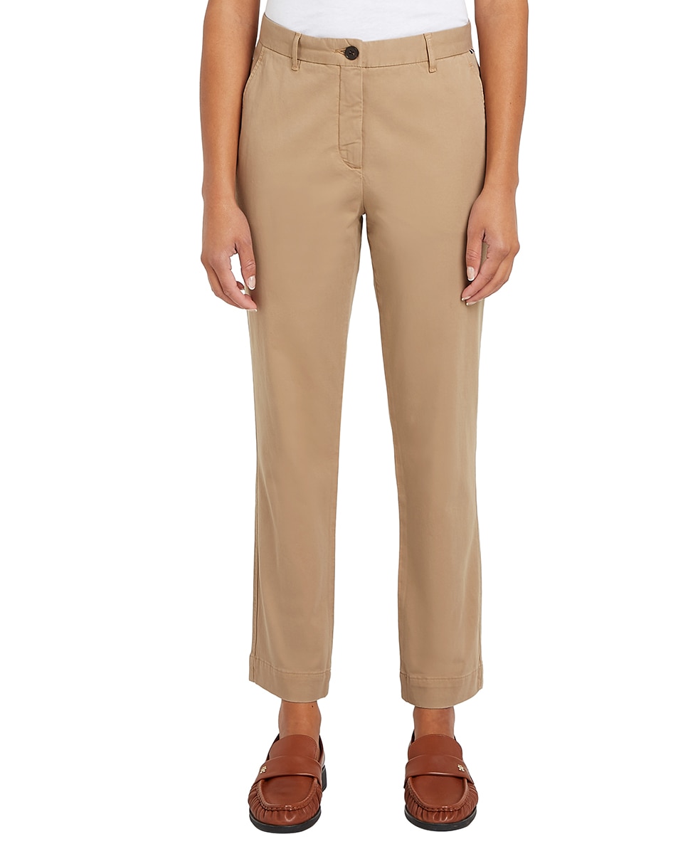 Calças Chino Slim Fit Bege-1