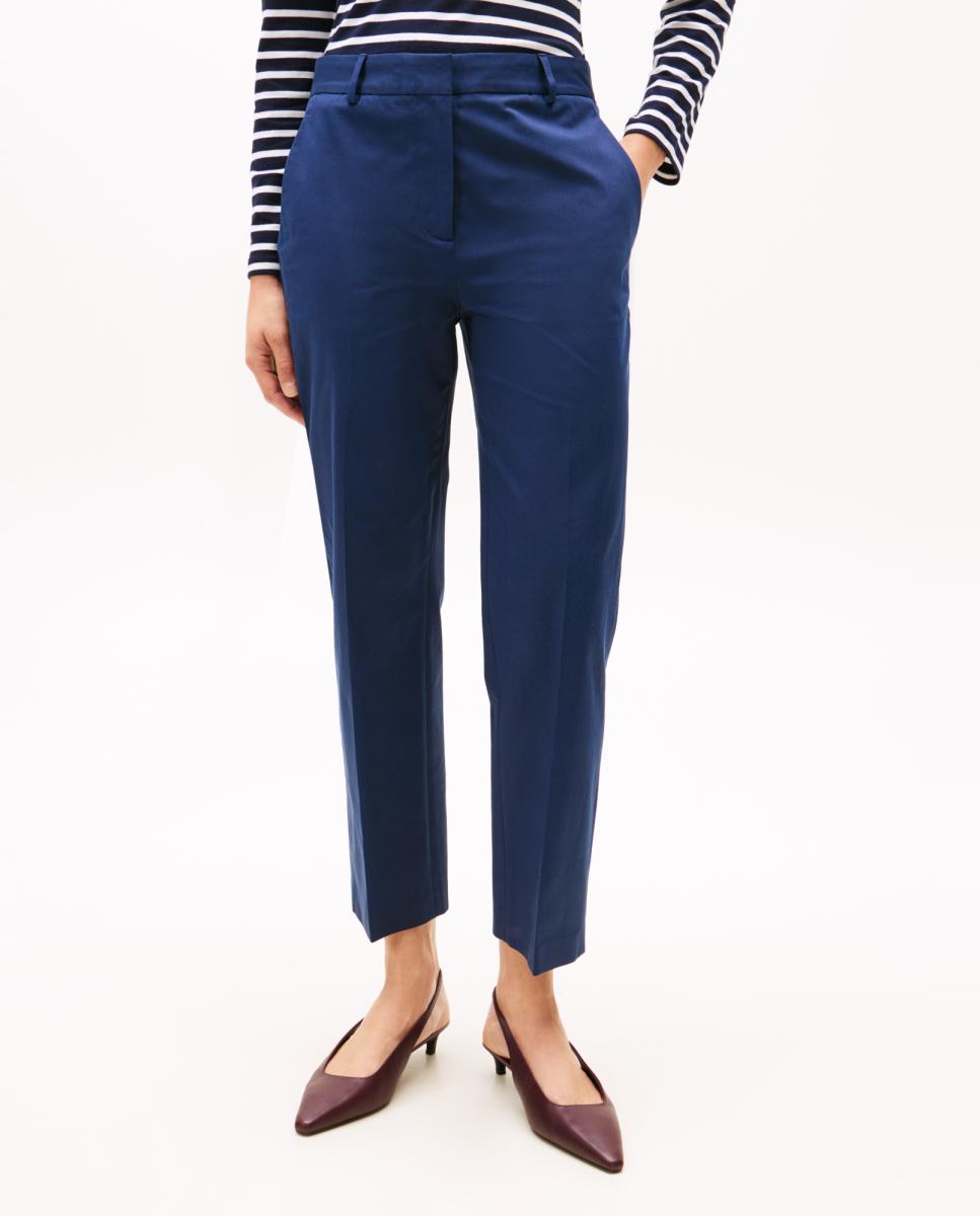 Calças Chino Clássicas Azul-marinho-2