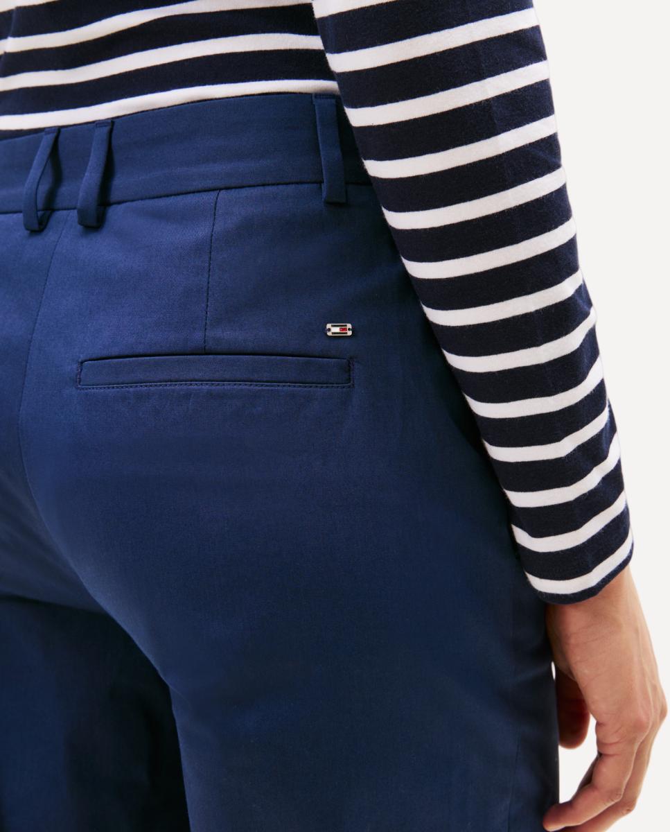 Calças Chino Clássicas Azul-marinho-3