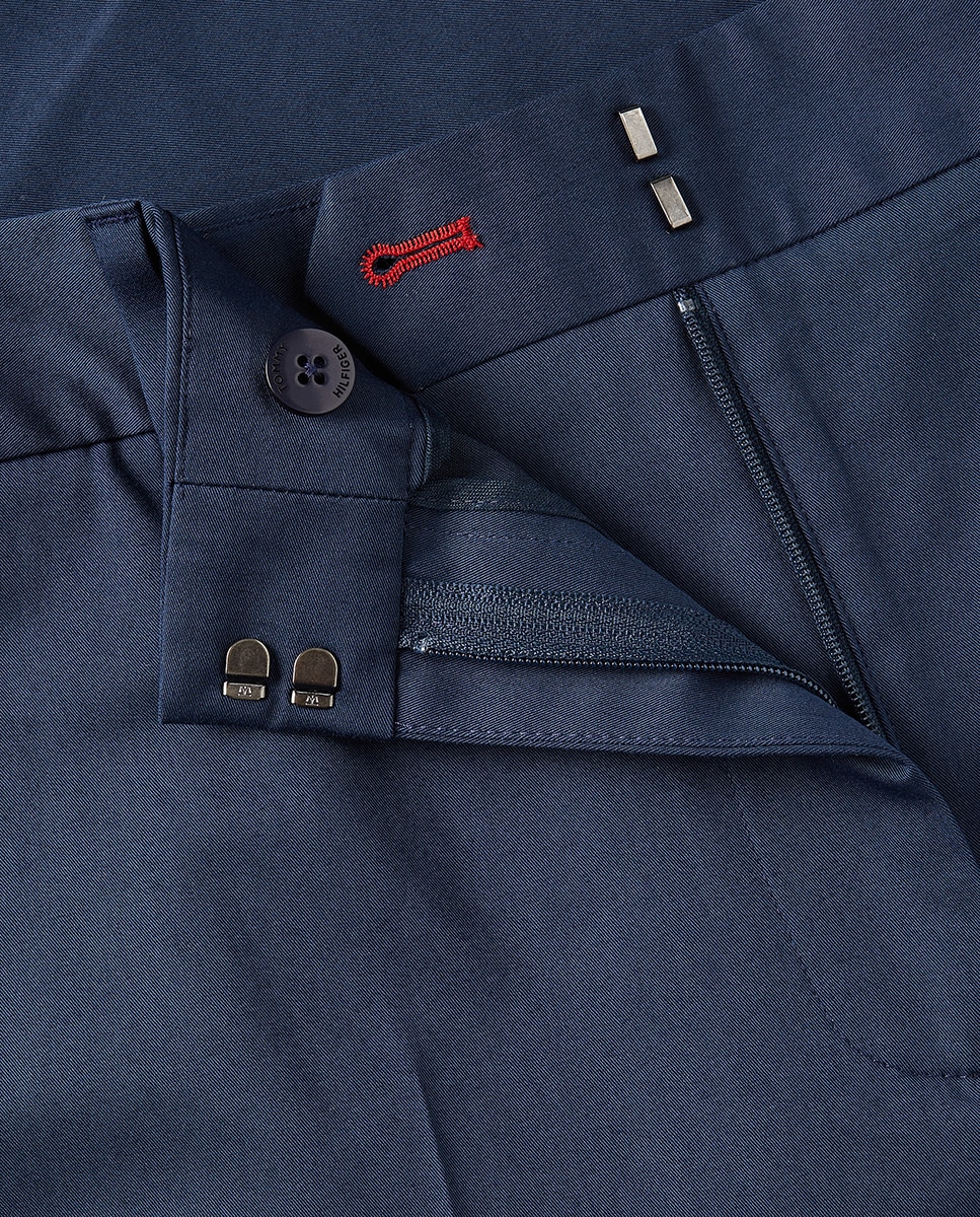 Calças Chino Clássicas Azul-marinho-5