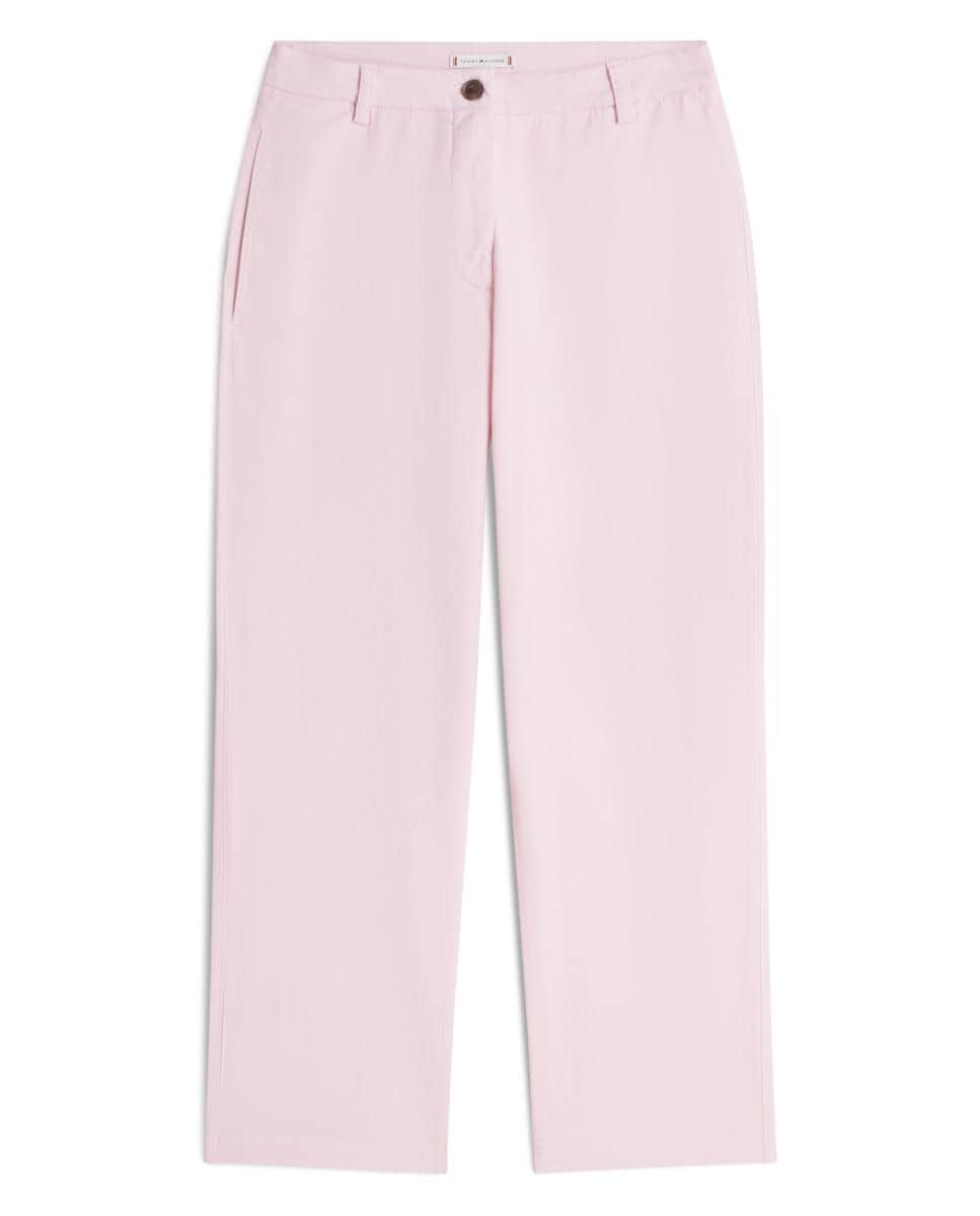 Calças Chino Slim Regular Rosa-claro-1