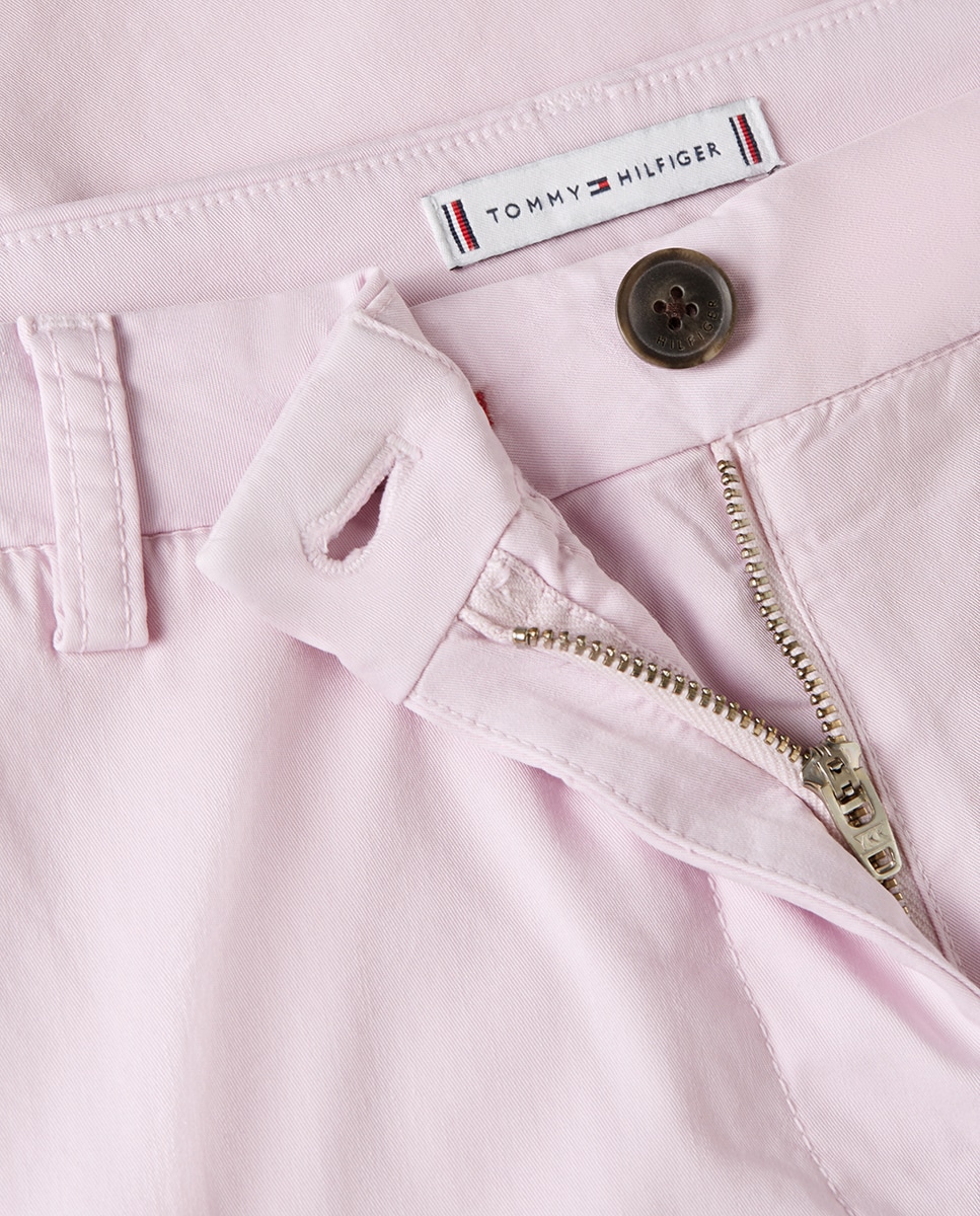 Calças Chino Slim Regular Rosa-claro-3