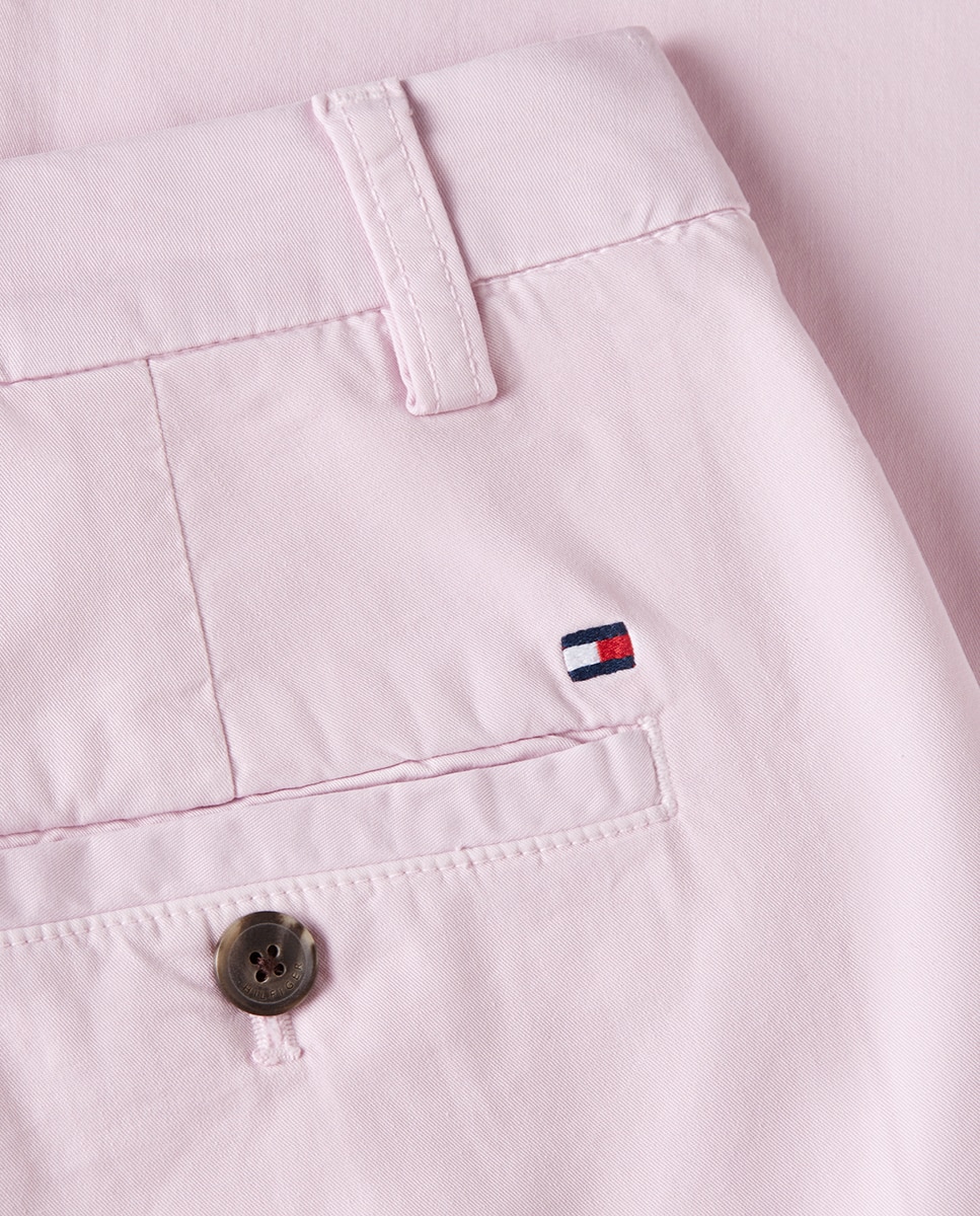 Calças Chino Slim Regular Rosa-claro-4