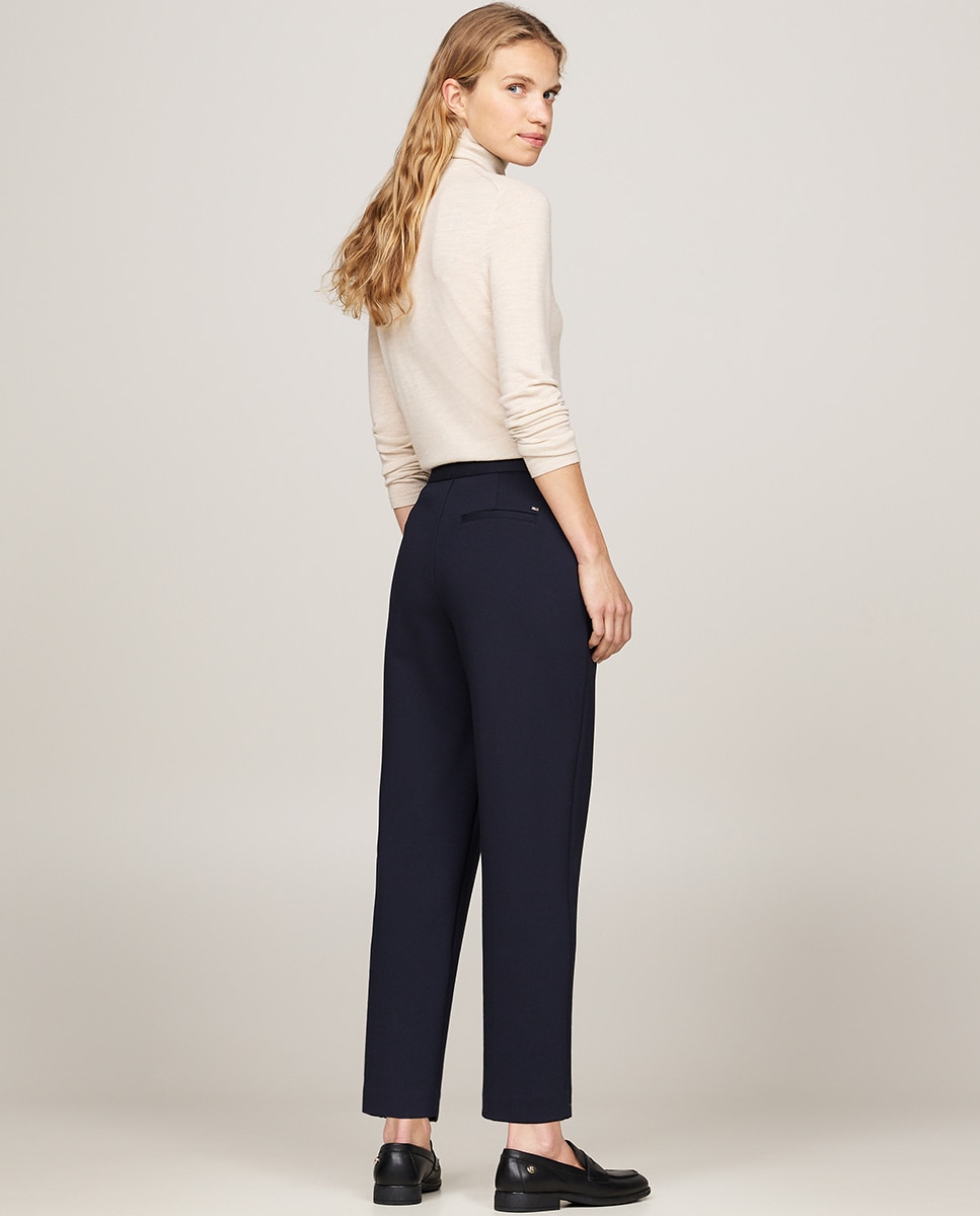 Calças Regular Slim Fit Azul-marinho-2