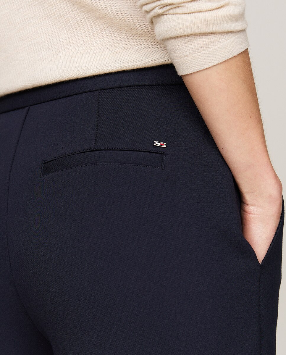 Calças Regular Slim Fit Azul-marinho-3