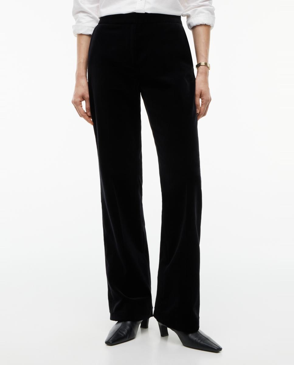 Pantalón de mujer de tercipelo acampanado - Tommy Hilfiger - Negro Negro-4