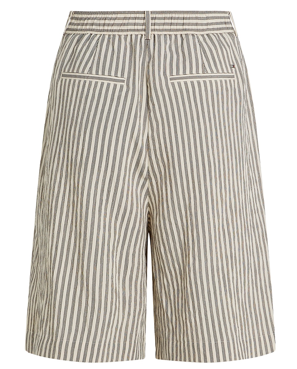 Bermudas de Linho com Pinças Preto-2