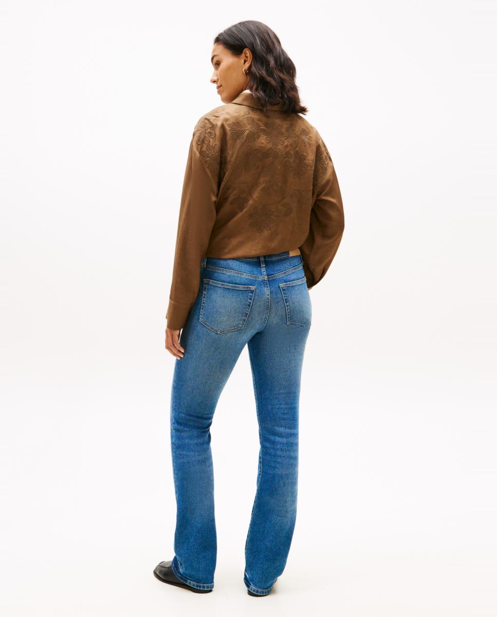 Jeans à Boca de Sino Azul-4