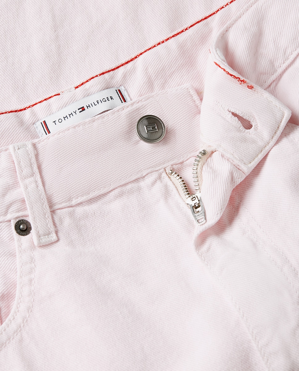 Jeans de Silhueta Barrel Rosa-claro-3