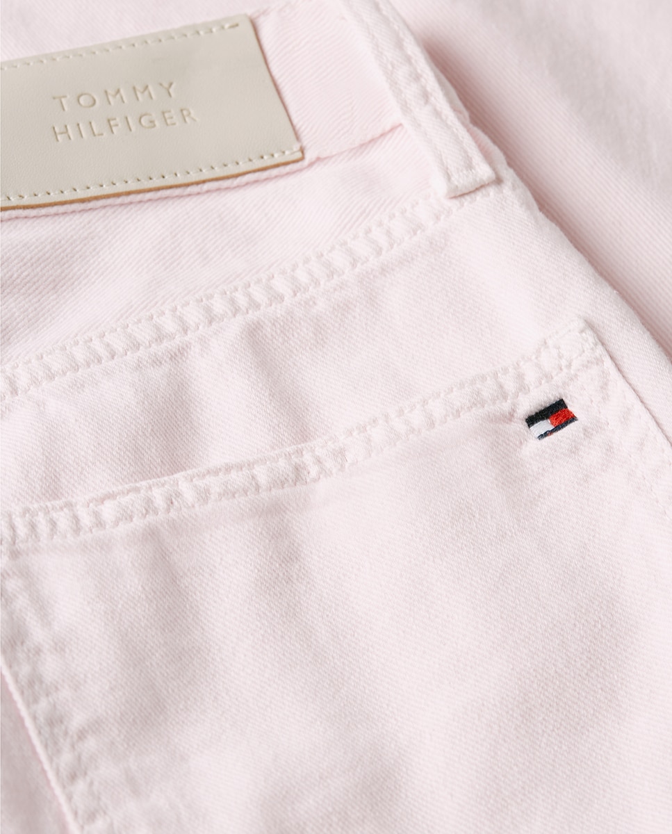 Jeans de Silhueta Barrel Rosa-claro-4