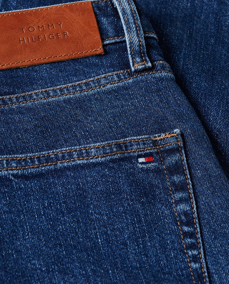 Jeans Straight Clássicas Azul-4