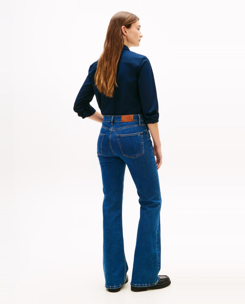 Jeans à Boca de Sino Azul-3