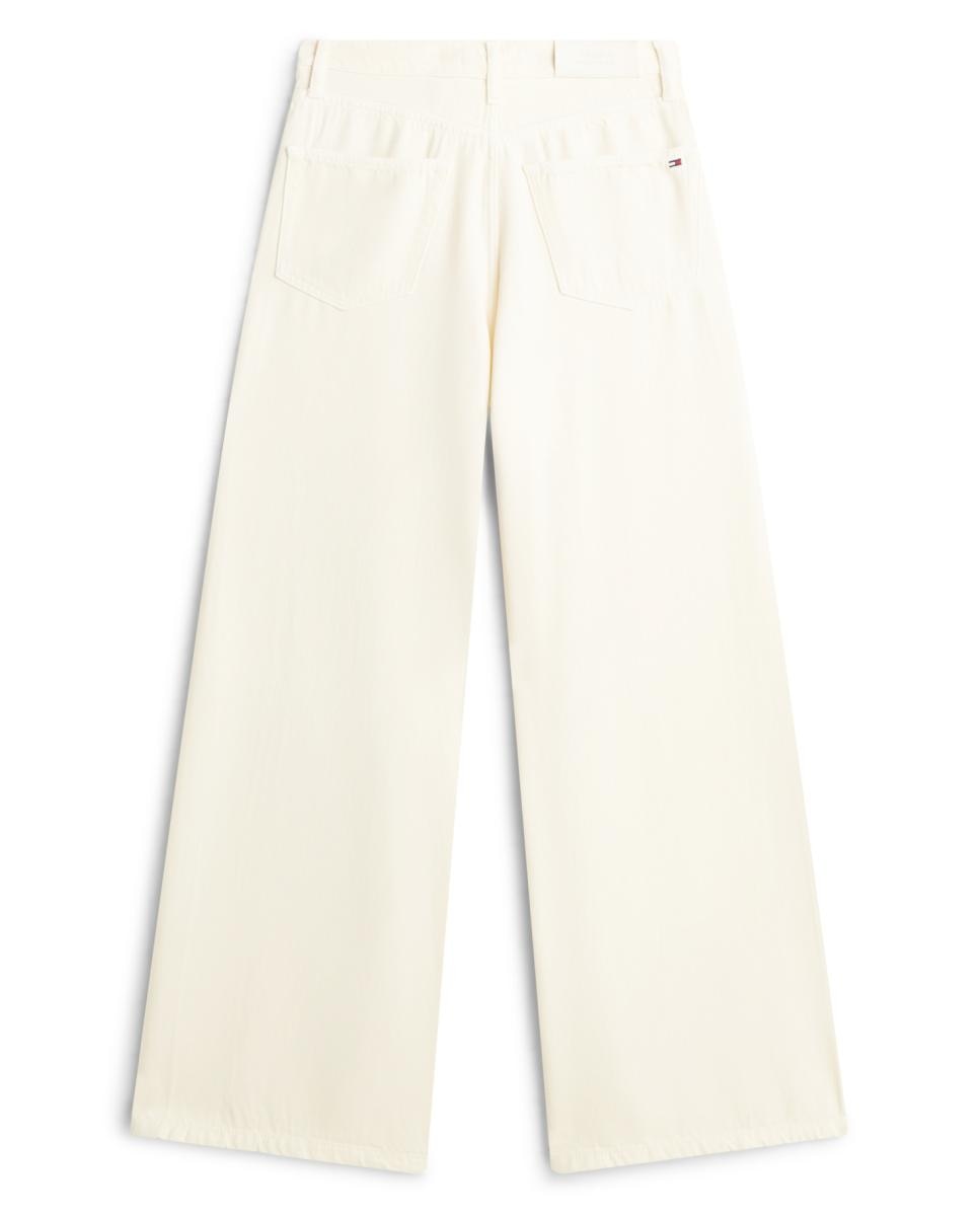 Jeans de Cintura Subida e Perna Larga Cru-2