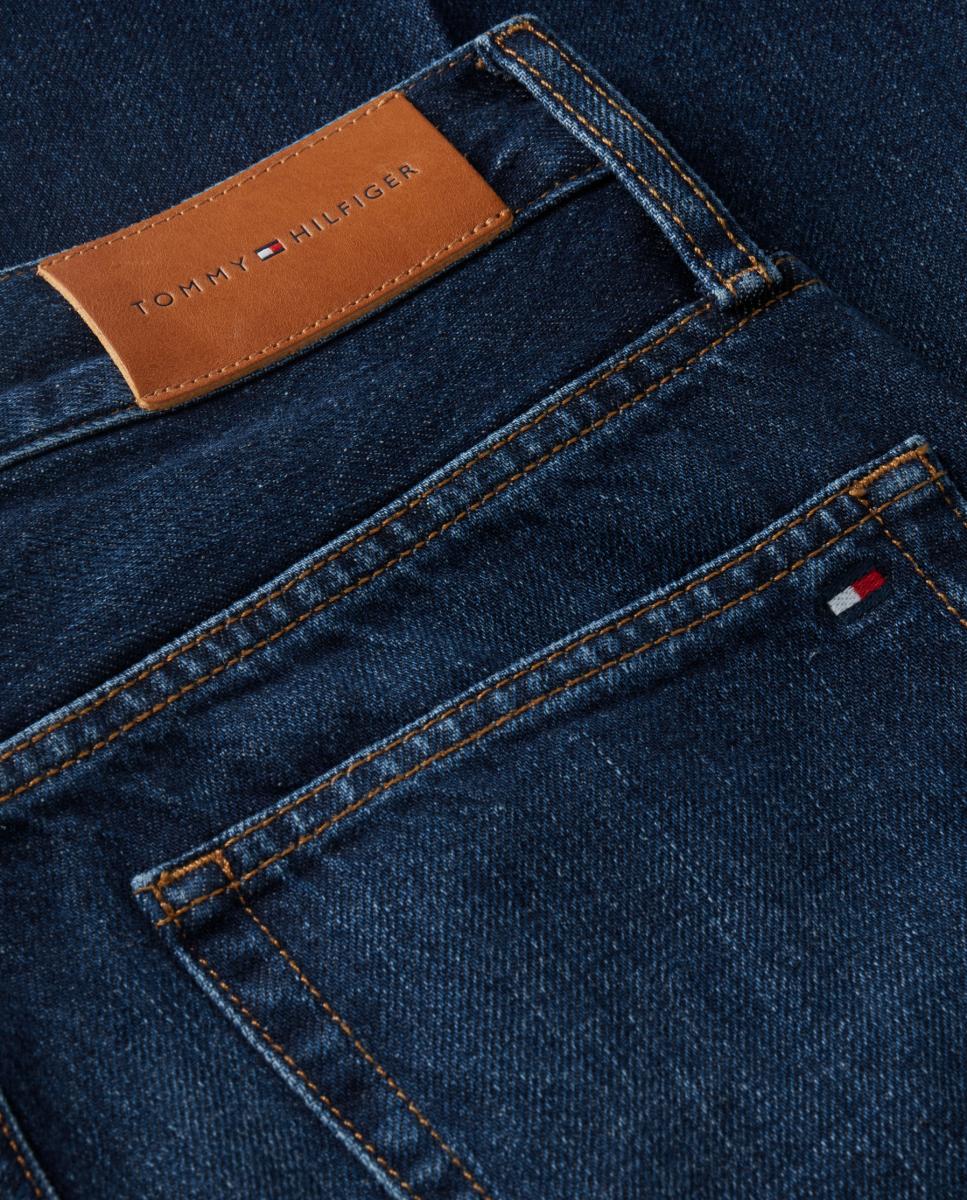 Jeans de Algodão Azul-9