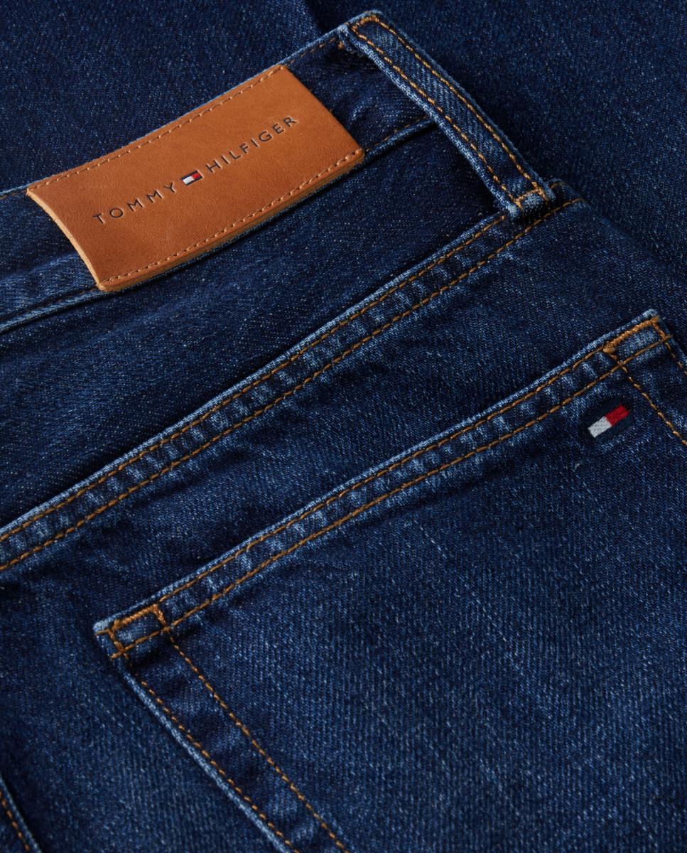Jeans de Algodão Azul-10
