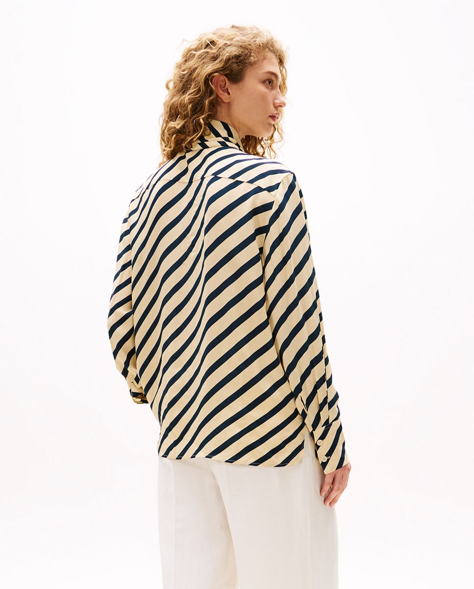TH X SRG Blusa Fluida Azul-2