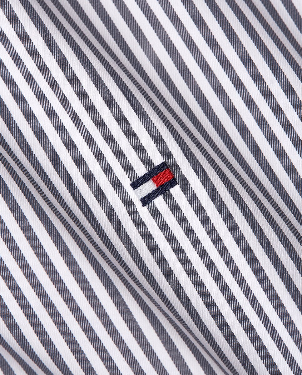 Camisa de Popelina com Manga Comprida Azul-índigo-7
