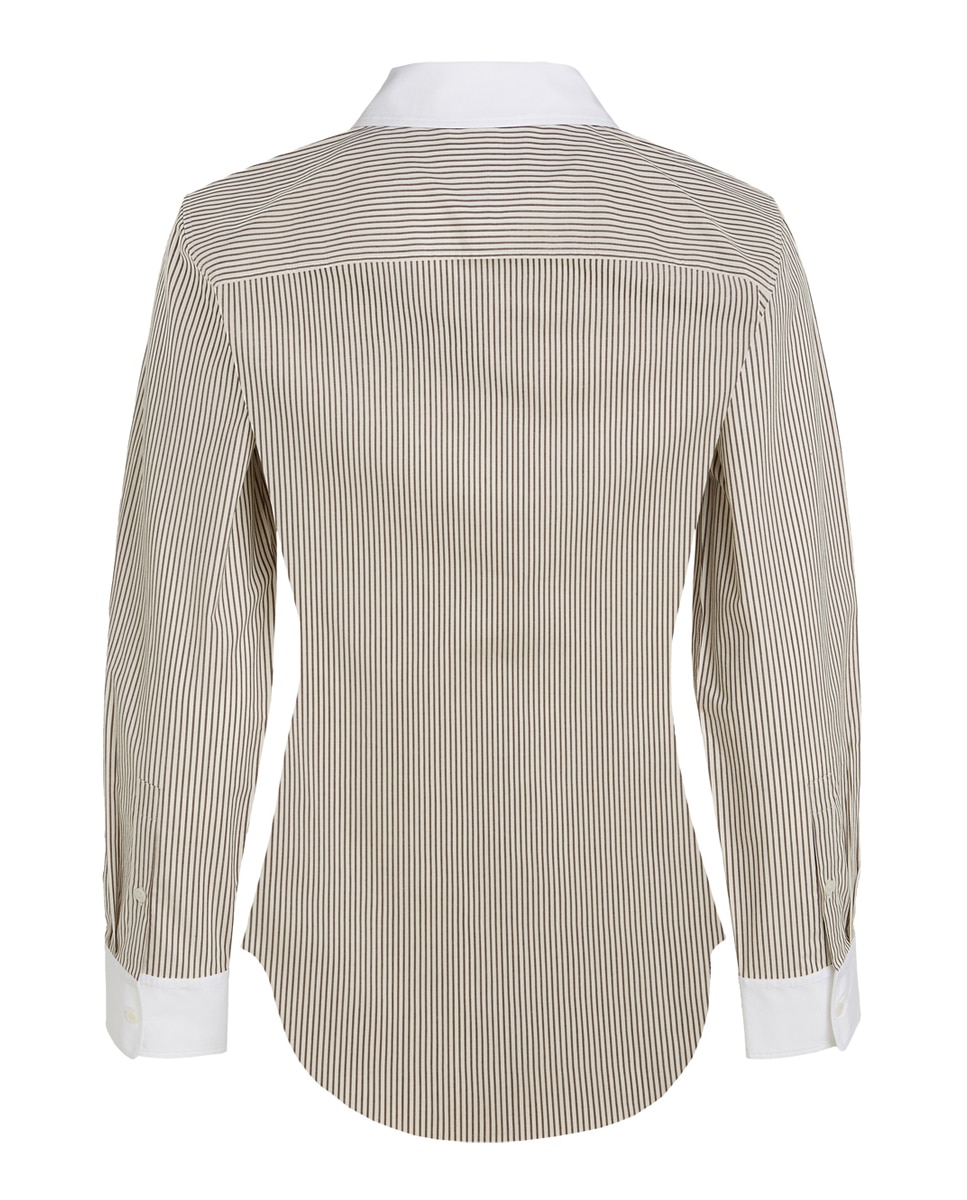 Camisa Regular Castanho-2