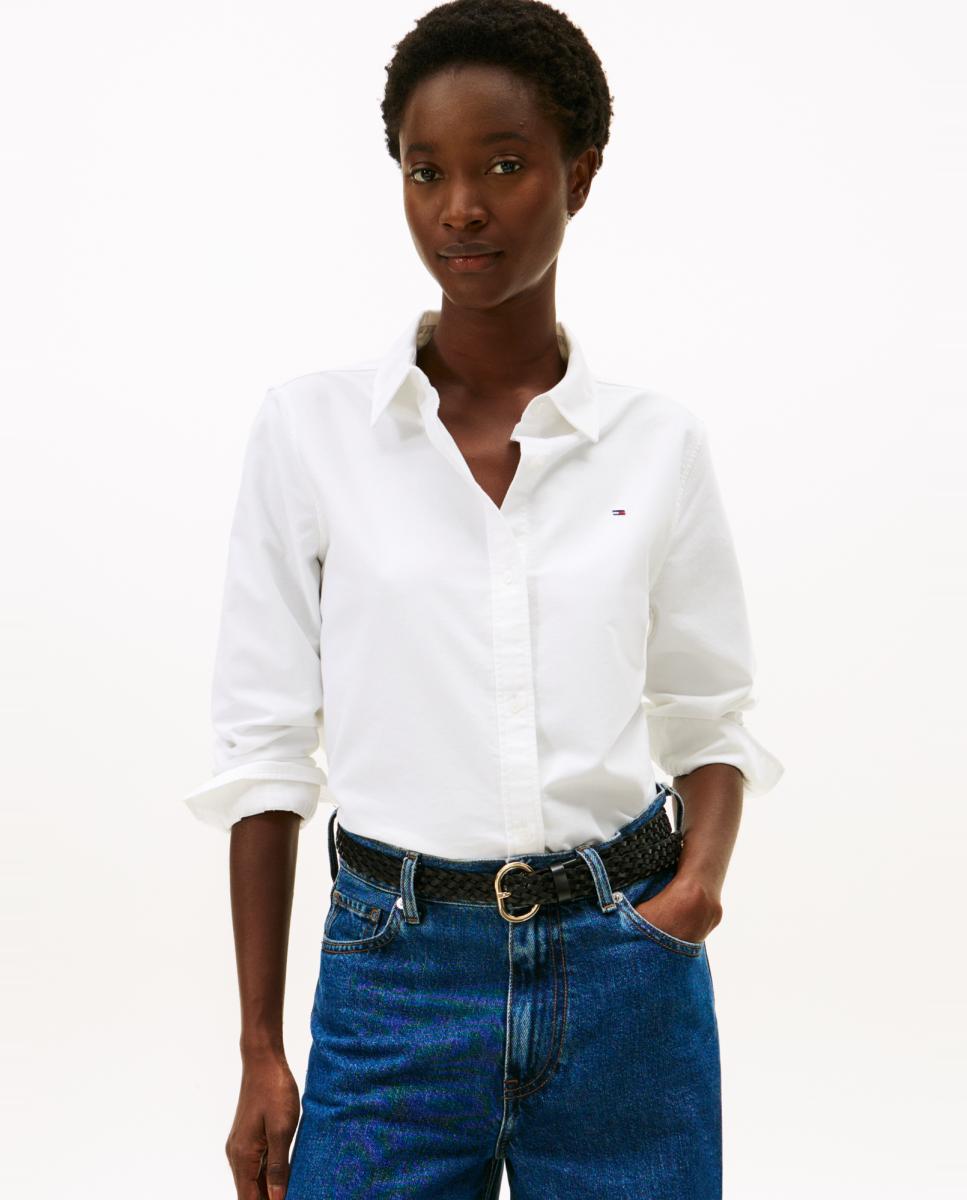 Camisa Estilo Easy Fit Branco-1