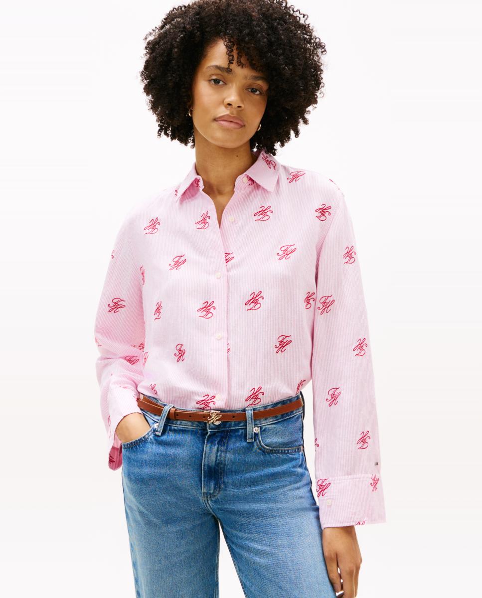 Imagem 0 de Camisa Relaxed Fit com Estampado TH