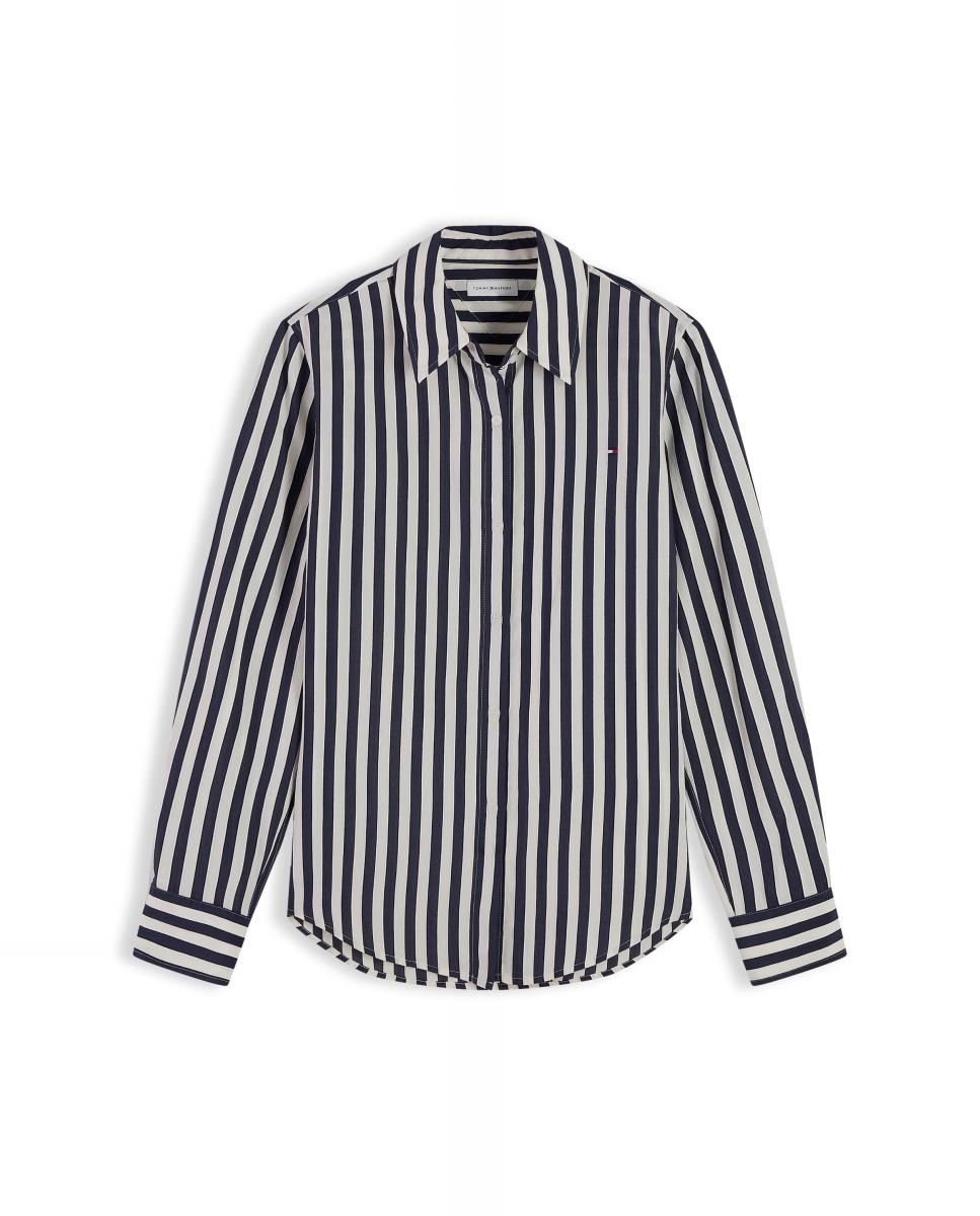 Imagem 0 de Camisa de Manga Comprida às Riscas