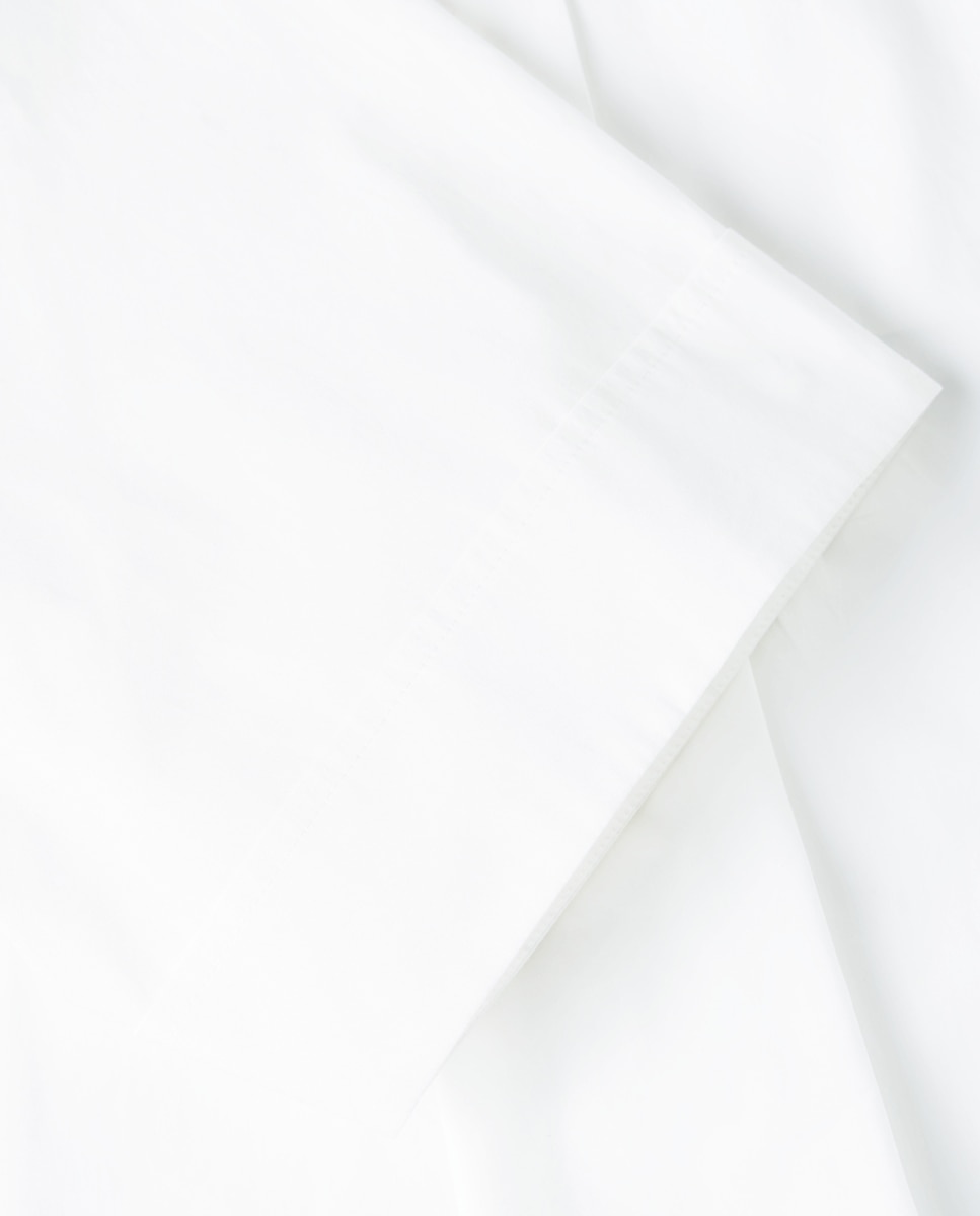 Camisa de Popelina com Manga Curta Branco-8