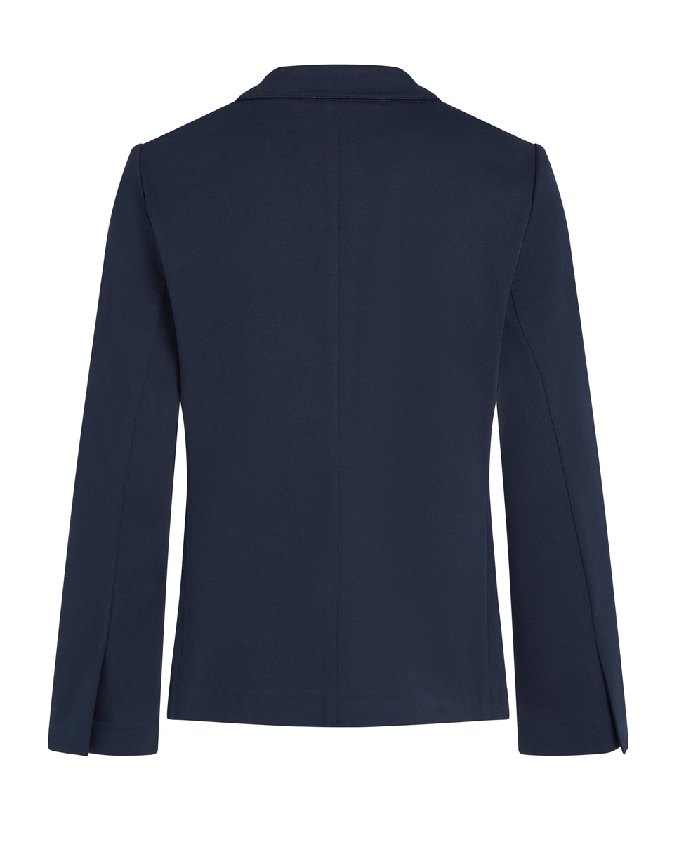 Blazer de Piqué com Bolsos Azul-marinho-2