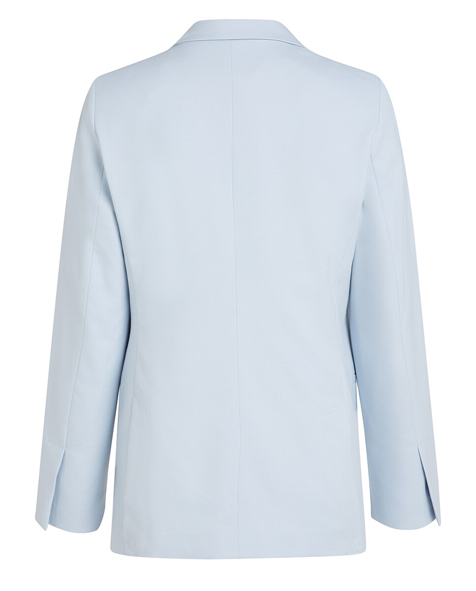 Blazer com Fecho de um Botão Azul-claro-5