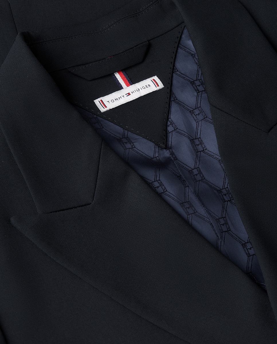 Blazer assertoado com botões dourados Azul-marinho-8