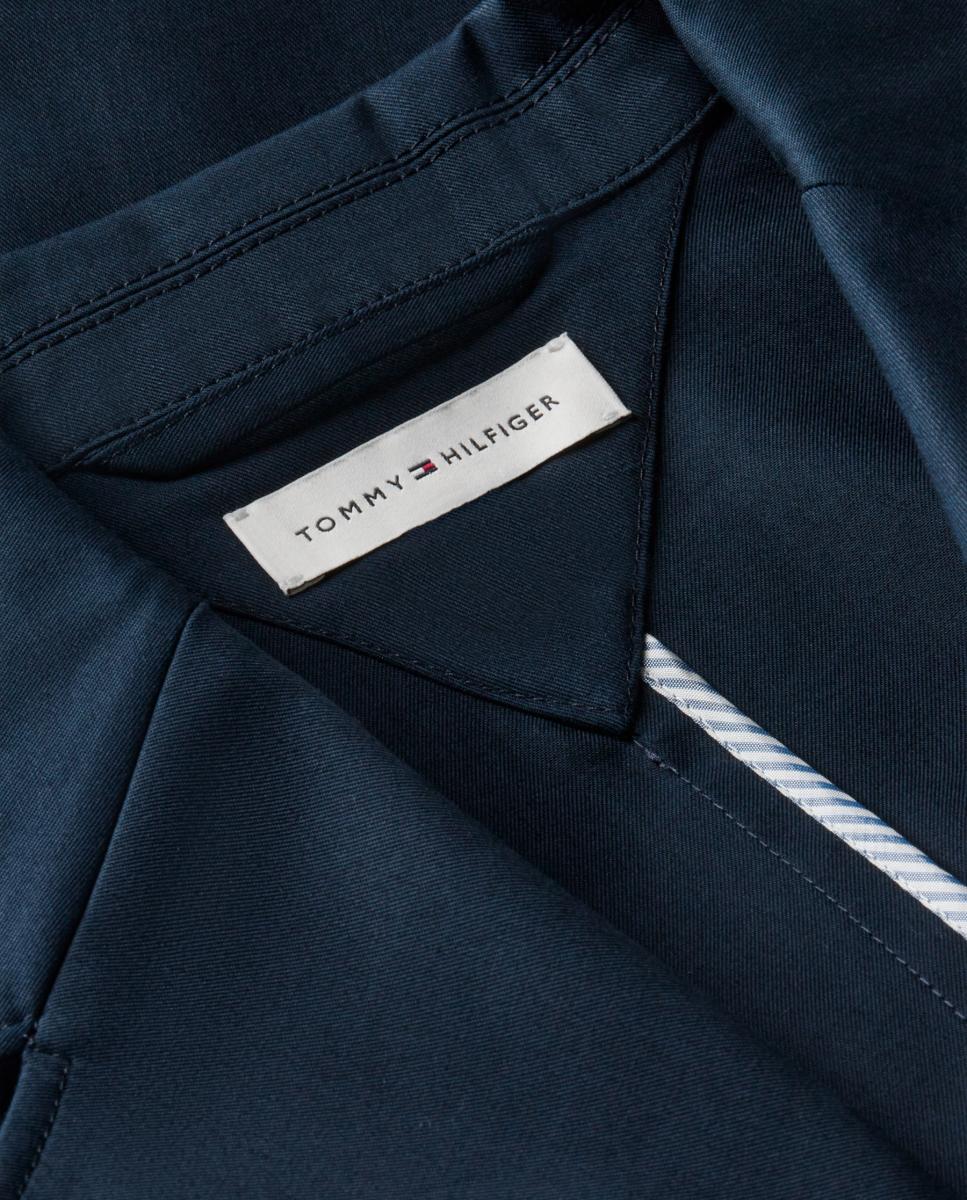 Blazer em Tecido Chino com Logótipo no Peito Azul-marinho-9