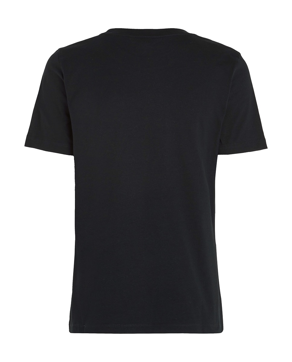 T-shirt de mulher com manga curta e decote redondo Azul-marinho-5