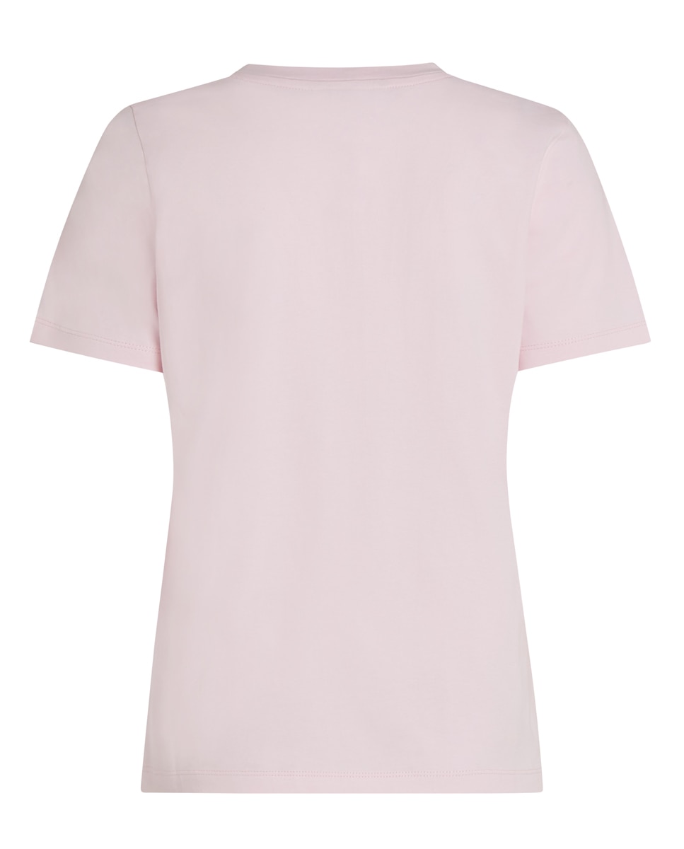 T-shirt Regular de Manga Curta Rosa-claro-2