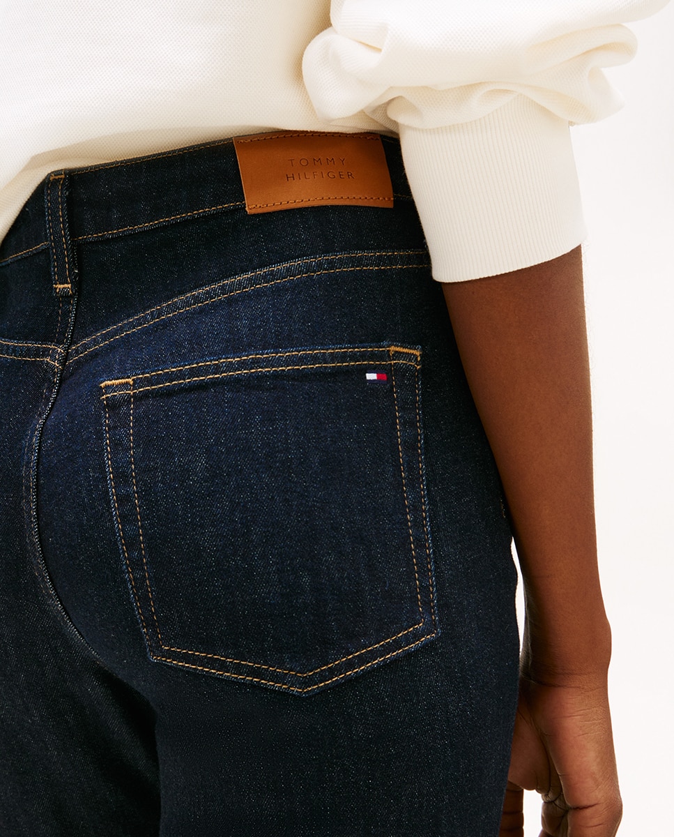 Jeans Skinny com Cintura Regular Azul-3