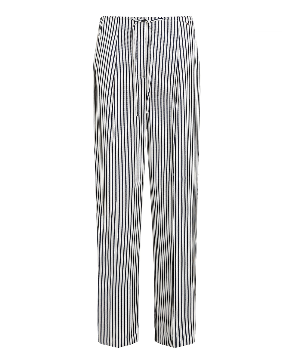 Calças Curve de Silhueta Pull On Azul-5