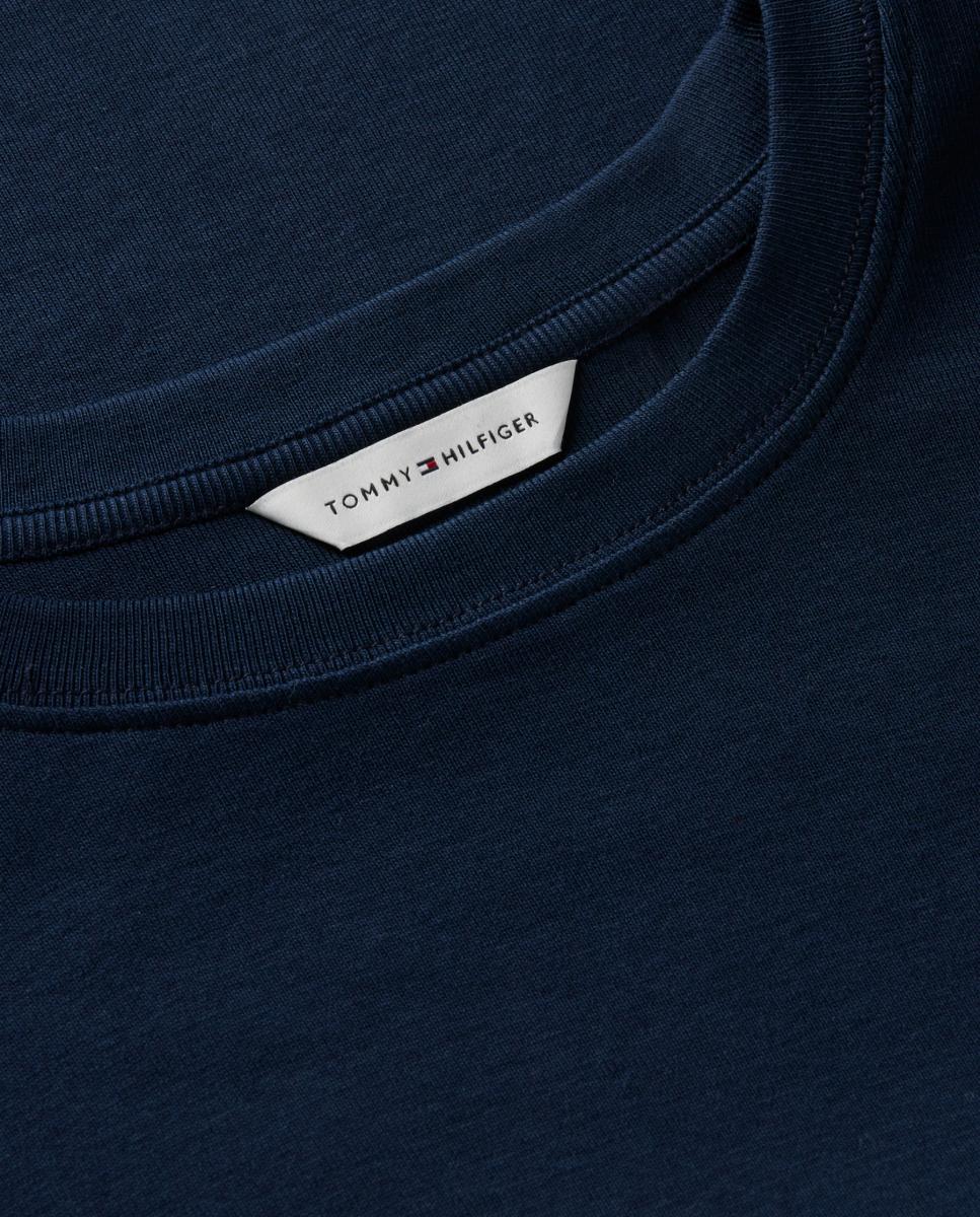 Imagen 4 de Camiseta de mujer Slim Cody de manga corta y cuello redondo - Tommy Hilfiger - Azul marino Azul marino