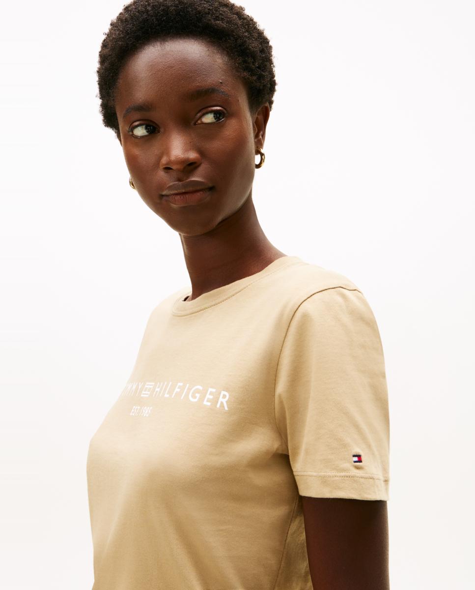 T-shirt com Logótipo à Frente Camel-2