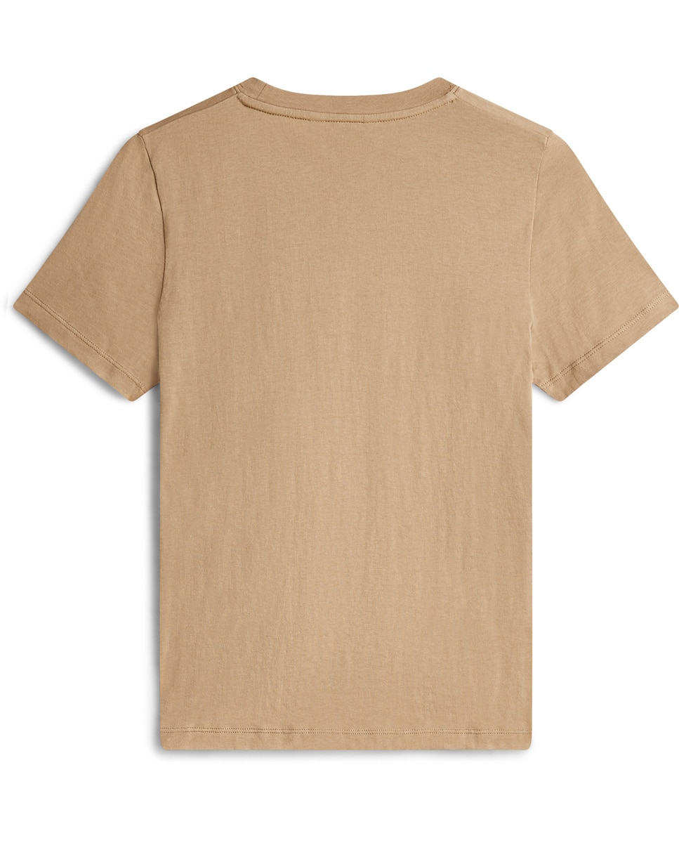 T-shirt com Logótipo à Frente Camel-5