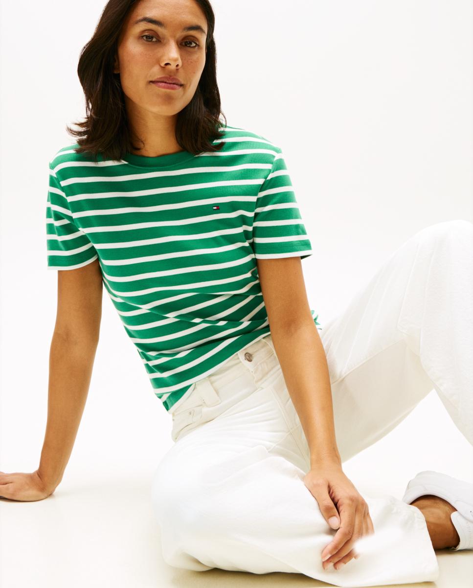 T-shirt Slim Cody de Decote Redondo e Manga Curta Turquesa-2