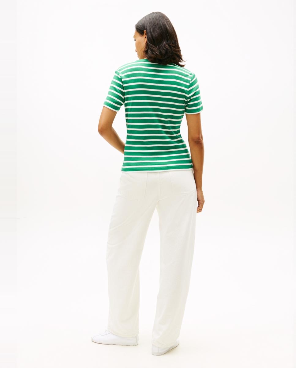 T-shirt Slim Cody de Decote Redondo e Manga Curta Turquesa-3
