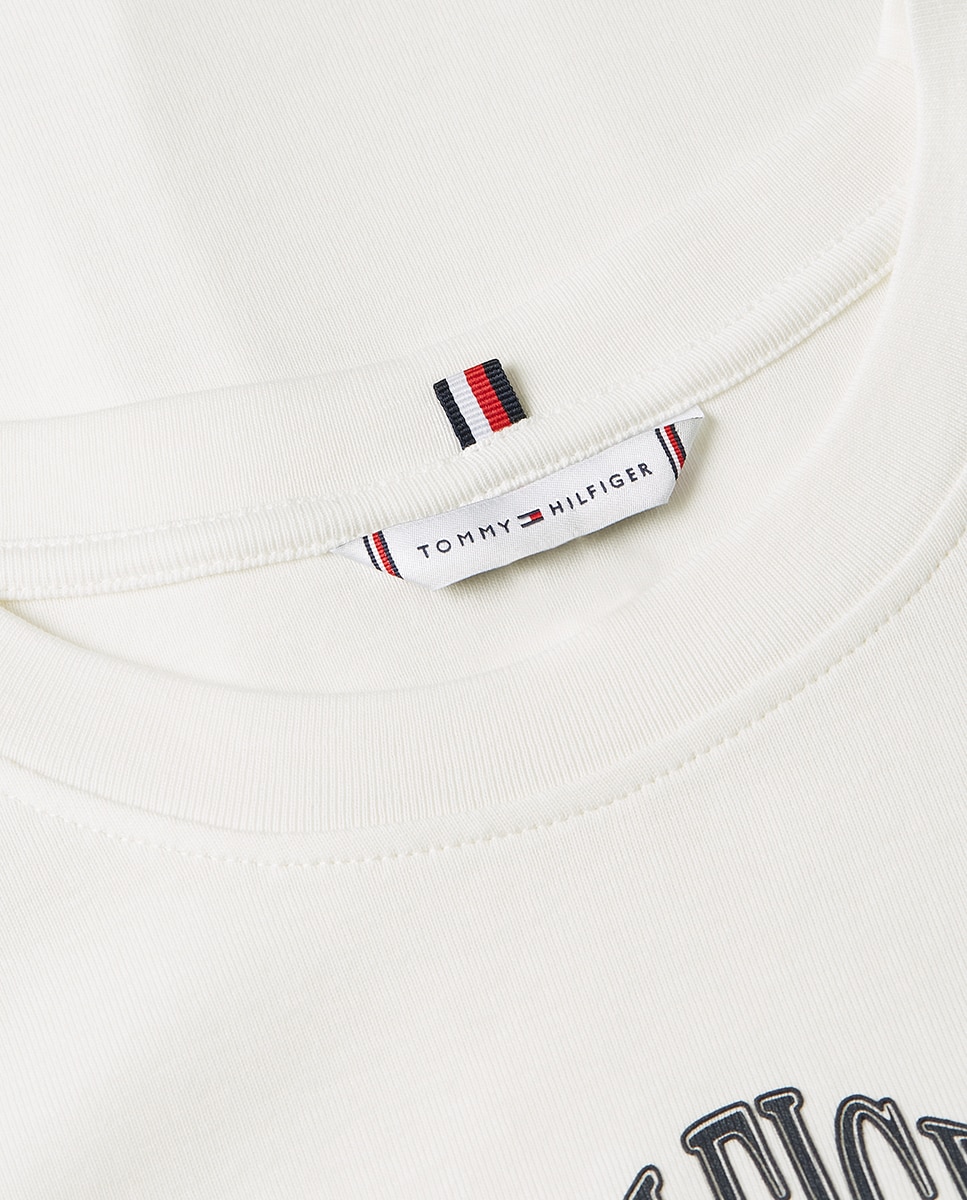 T-shirt com Logótipo Engomado Branco-5