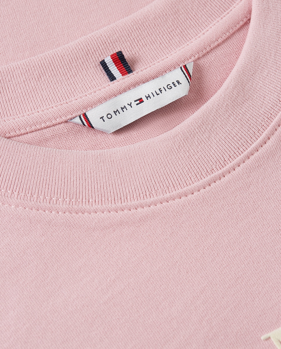 T-shirt com Logótipo Engomado Rosa-6