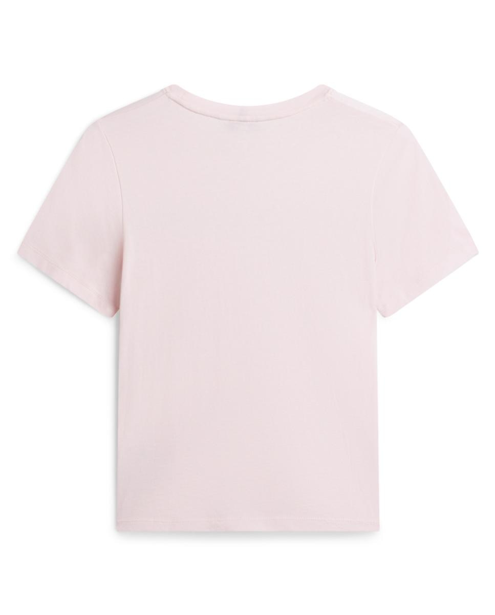 T-shirt com Logótipo no Peito Rosa-claro-2