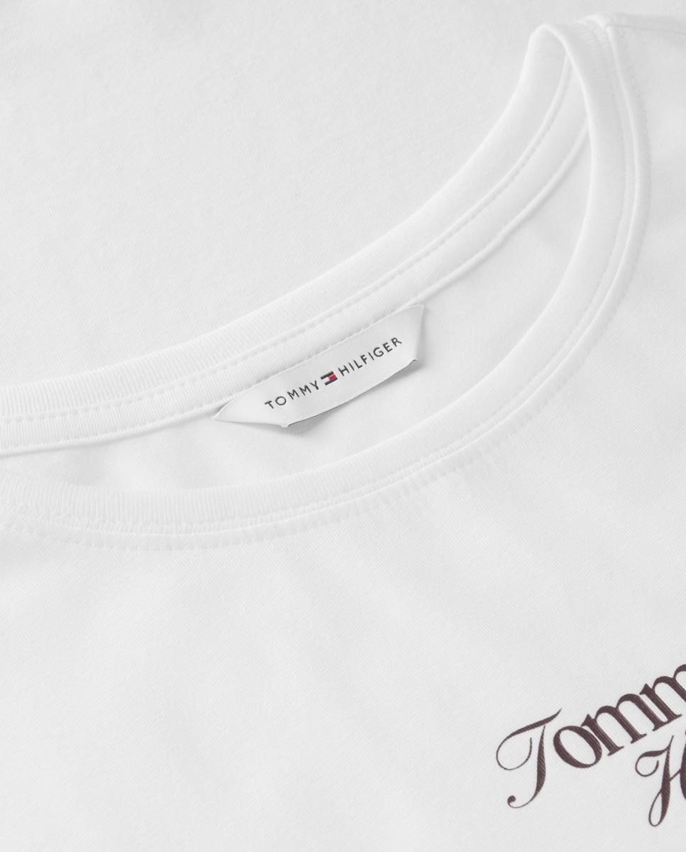T-shirt de mulher com manga curta e decote redondo Creme-6