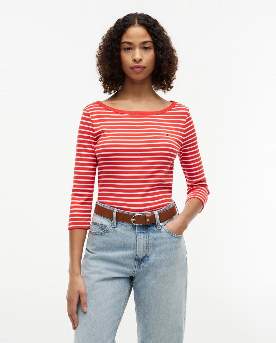 Imagem 0 de T-shirt Slim Cody de Manga 3/4 e Decote à Barco