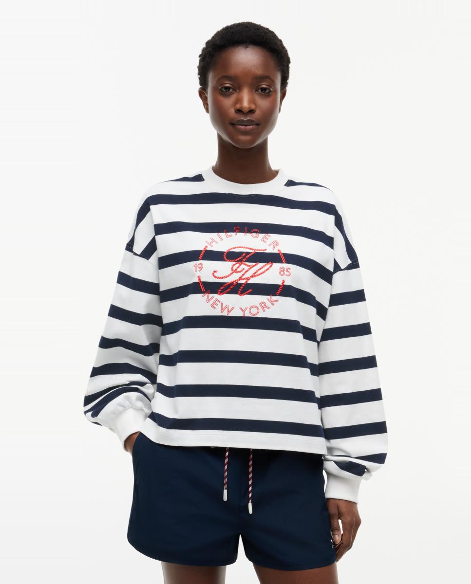 Imagem 0 de Sweatshirt de Decote Redondo com Logótipo à Frente