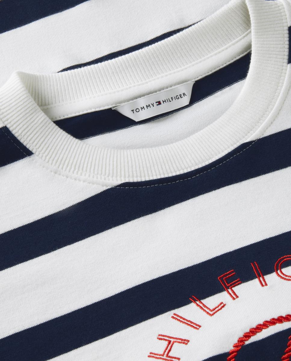 Sweatshirt de Decote Redondo com Logótipo à Frente Branco-6