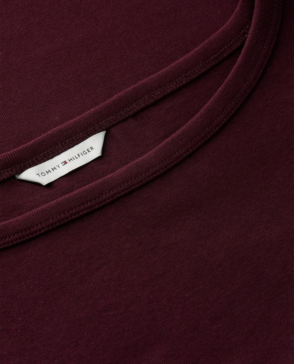 Camiseta de mujer de manga 3/4 Slim Cody - Tommy Hilfiger - Burdeos Burdeos-6