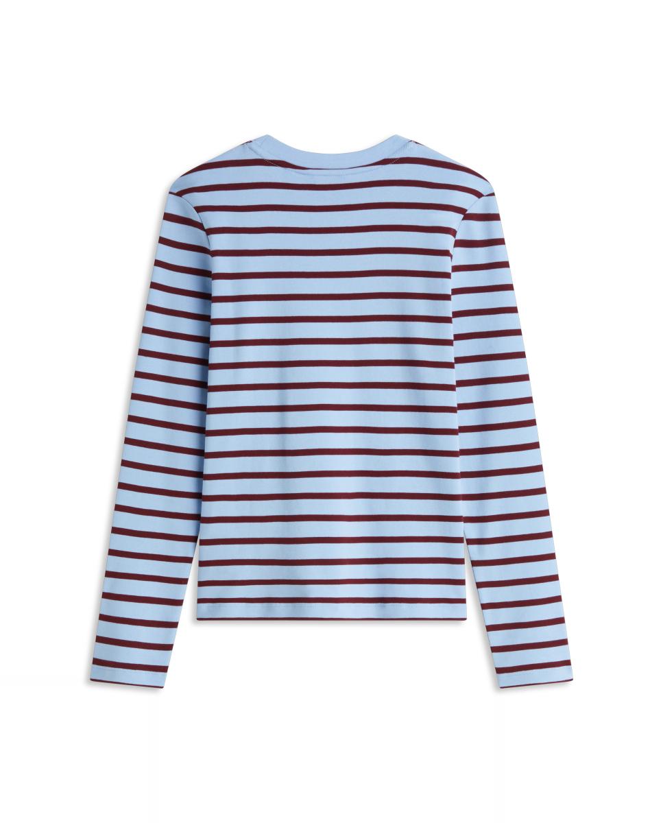 Camiseta de mujer de manga larga y cuello redondo - Tommy Hilfiger - Azul marino Azul marino-2
